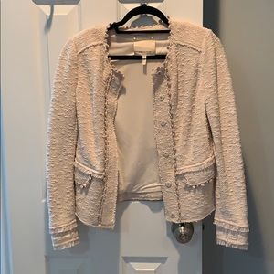 Rebecca Taylor pink tweed blazer (size 4)